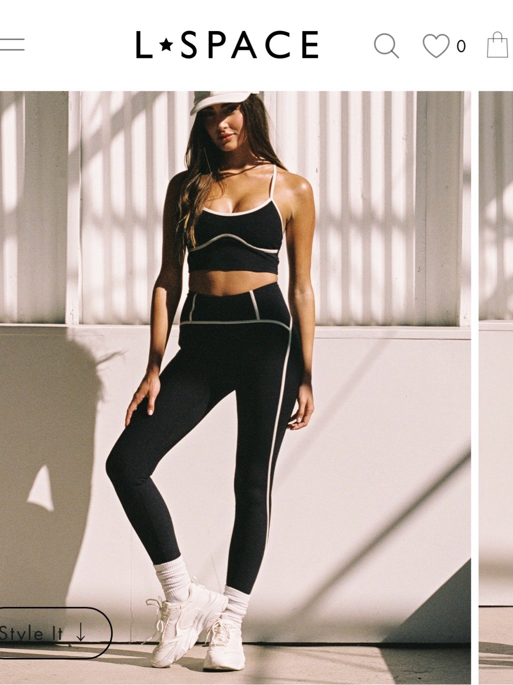 L*Space Beige High-Waist Leggings